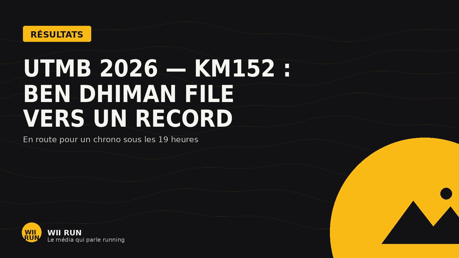 Ben Dhiman remporte l'UTMB 2026 et explose le record de l'épreuve