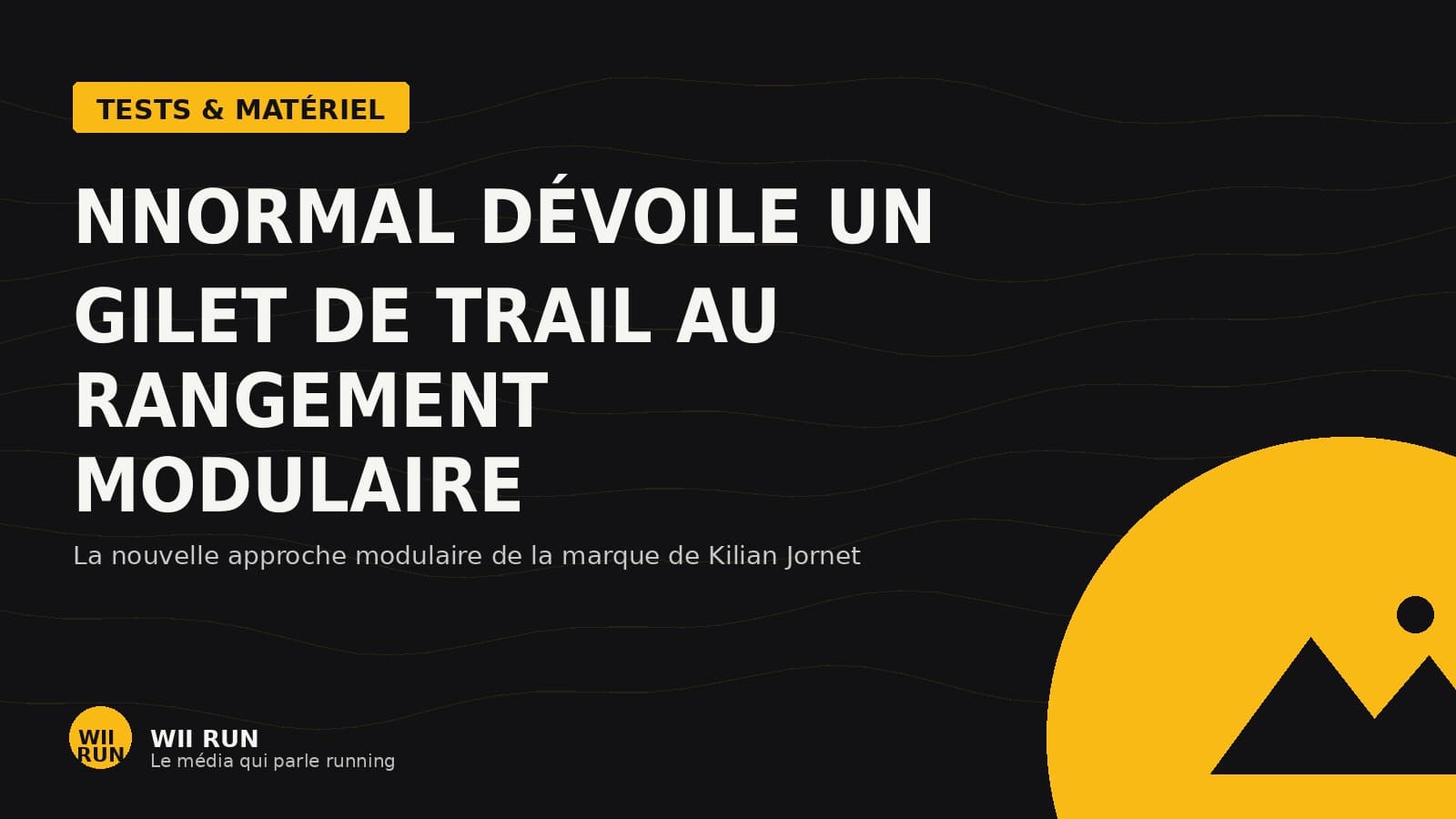 NNormal dévoile un gilet de trail au système de rangement modulaire