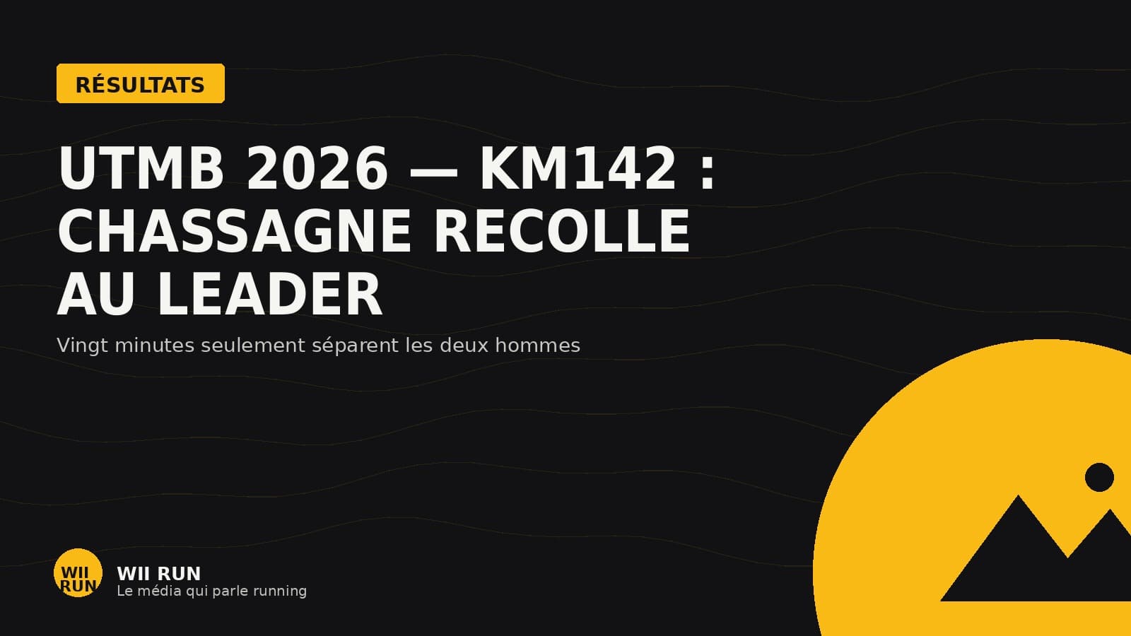 UTMB 2026, km 142 : Baptiste Chassagne recolle au peloton de tête